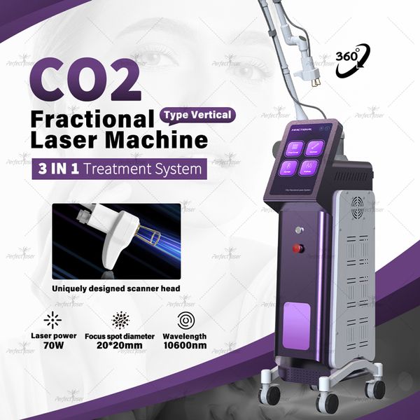 L'ultima macchina per la rimozione delle cicatrici da 70 W stringe la pelle dei mercati stretch Rimozione del laser frazionato Laser CO2 frazionato Trattamento dell'acne antietà