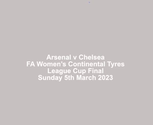 Detalhes da partida final da Copa da Liga Feminina de 2023 Emblema de patch de futebol