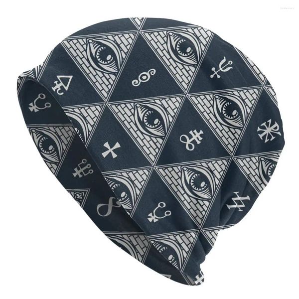 Berets Masonic Signs Bonnet Homme Moda Fina Skullies Beanies Freemasonry Caps para Homens Mulheres Novidade Chapéus
