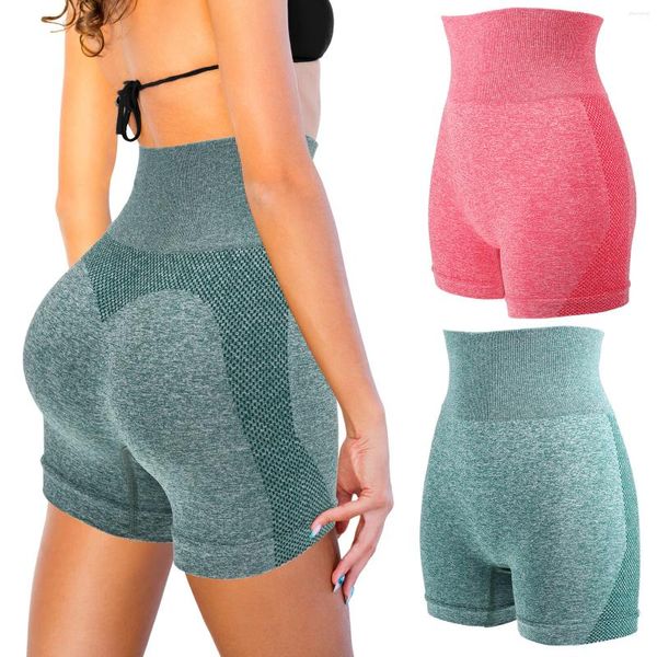 Curtos de corrida 2 pares ioga ginásio esportivo de alta cintura fitness atlética Mulheres Leggings s/m