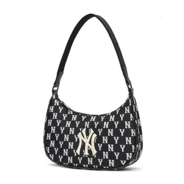 Bolsa de axilas MLB coreana de alta qualidade vintage ny Yankees portátil de um ombro casual versátil bolsa feminina