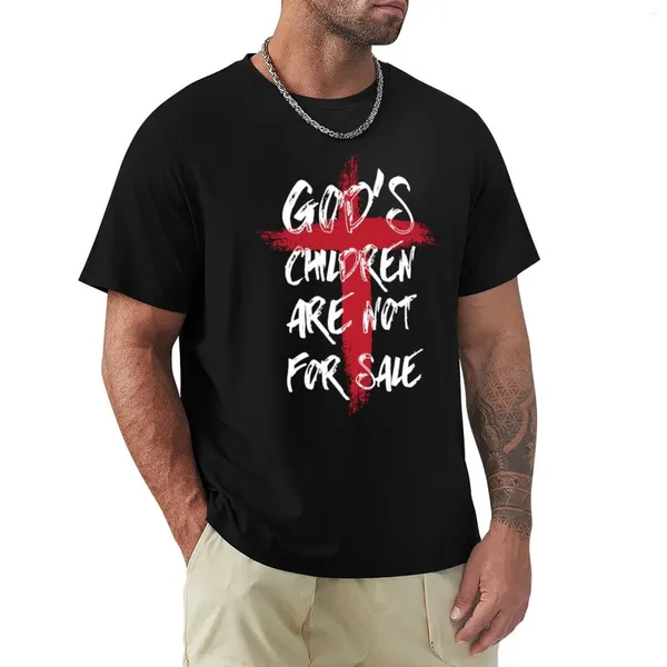 Herren-Poloshirts „God_s Children Are Not For Sale“-Kreuz, christliches T-Shirt, Hippie-Kleidung, übergroße Anime-T-Shirts