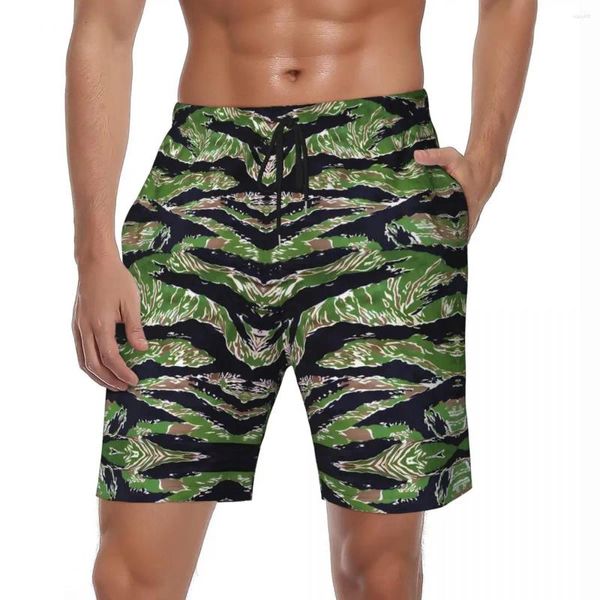 Pantaloncini da uomo Navy Camouflage Board Summer Fashion Casual Pantaloni corti da spiaggia Running Surf Bauli dal design ad asciugatura rapida