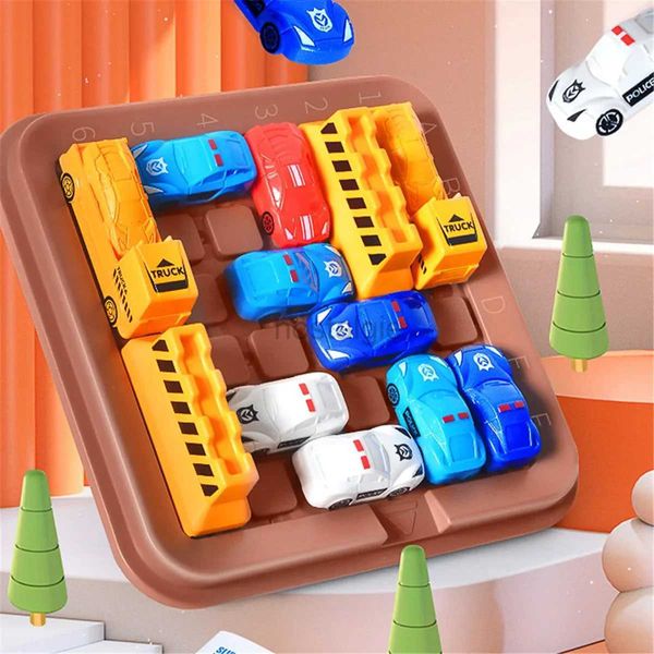 Brinquedos de inteligência Montessori Jogos de Estratégia Quebra-cabeça Brinquedos de Desenvolvimento Intelectual Movendo Carro para Fora do Armazém Educacional Pai-Filho Crianças Presente 24327