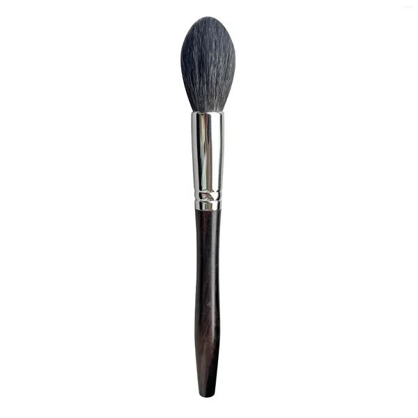 Make-up-Pinsel EA46 Professionelles, weiches Saikoho-Ziegenhaar, konisch, Rouge-Highlighter-Pinsel, Ebenholzgriff, Make-up