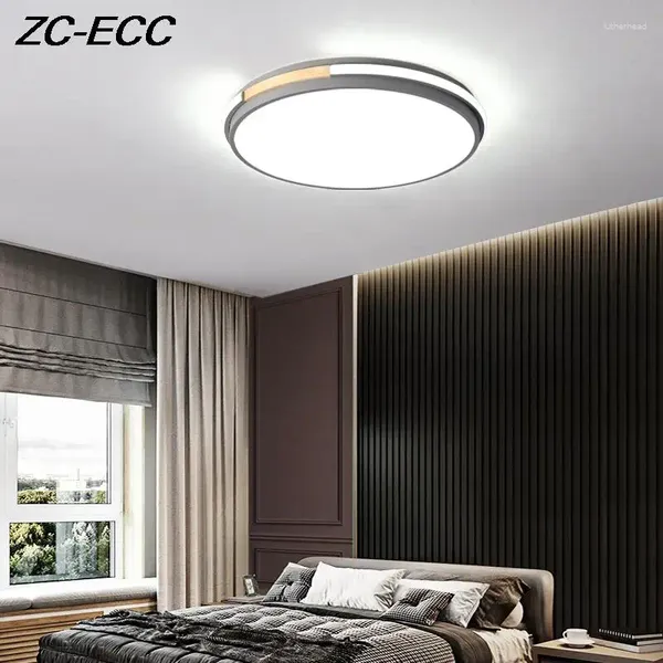 Luzes de teto modernas ultra-finas lâmpada led para quarto sala de estar redonda/quadrada iluminação casa luminária de cozinha