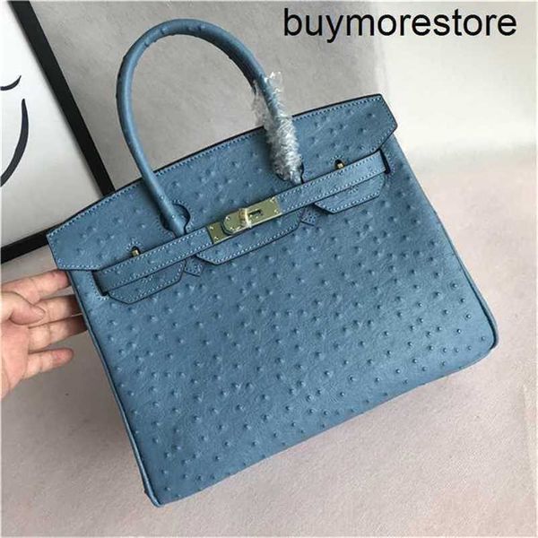 Designer in pelle di struzzo Bkns Handswen Borse di lusso di alta qualità 7a Borsa di design in pelle e borsa a tracolla portatile da donna con grana moda invernaleDAGQOL52