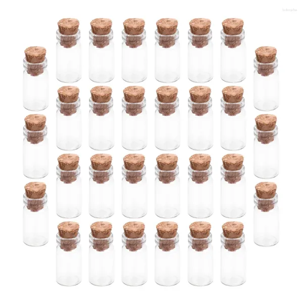 Vasos 30 Pcs Desejando Frascos De Garrafa Para Decoração Clear Deriva Garrafas Pequenas Cortiça De Vidro Mini