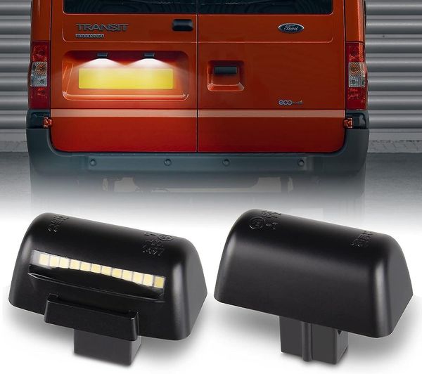 Luce targa a LED, lampadine per targa a 2 pezzi per Ford Transit Mk5 Mk6 Mk7, targa smd 3014 Dc 12v