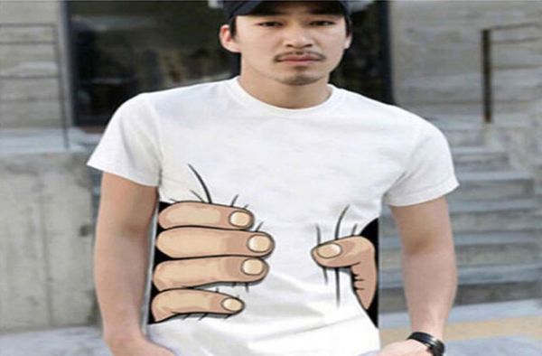 Mode Men039s Kleidung Oneck Kurzarm Männer Shirts 3D Große Hand T Shirt männer T-shirts Tops Tees Für Man7106335