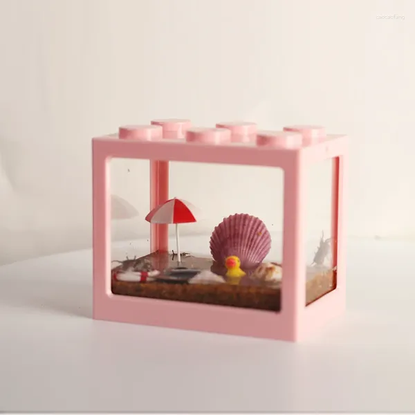 Figurine decorative Mini Doudou Granchio Desktop Simpatico asilo nido Minianimale che non alimenta l'ecosistema Cilindro Paesaggio Regalo per bambini