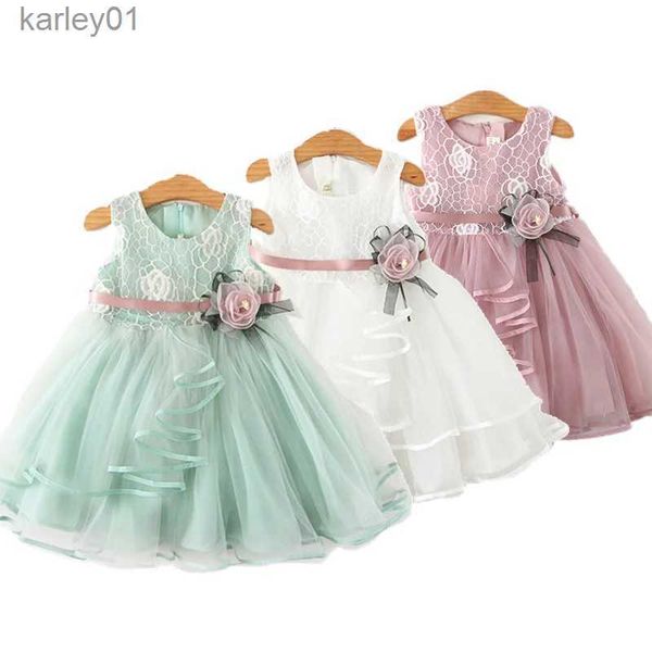 Abiti da ragazza Neonate Abiti Costume casual Abiti per bambini Per ragazze Fiore Vestito da bambino Ragazza Festa Piccola principessa Tutu Abito estivo Abiti yq240327