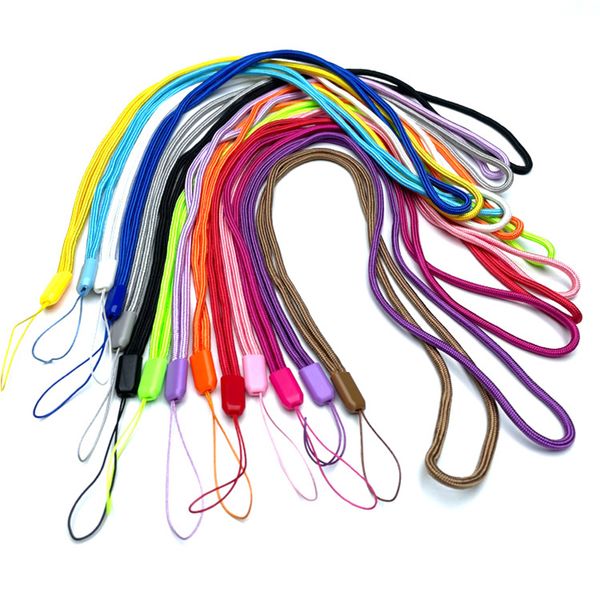 Universelles schwarz-blaues Nylon-Lanyard, Mehrzweck-Hängehals, langes Seil für Handy, tragbare Spielkonsolen, Passkarten, Lanyard