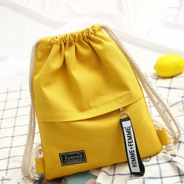 Sacos escolares Xzan saco duplo ombro cordão a1 mochila bolso portátil casual