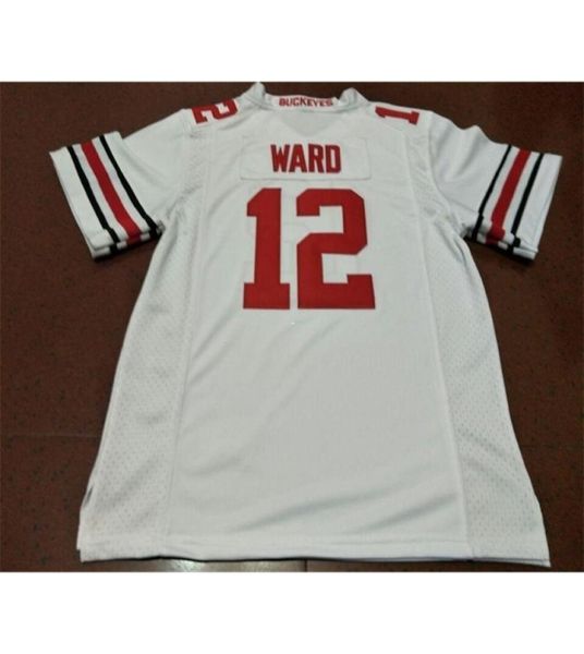 001 12 Denzel Ward Ohio State Buckeyes College Джерси белый красный черный Персонализированный S4XLили любое имя или номер на заказ Джерси5813400