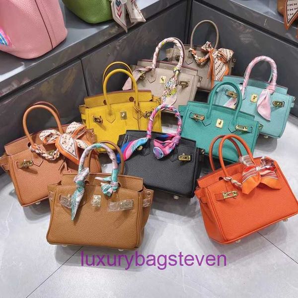 Hremms di alta qualità Hremms Birkks Designer Women Borse Genuine in pelle Guida borse in pelle 2024 Nuova borsa Togo strato Mini femmini