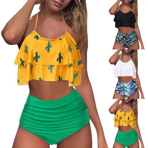 Mulheres Swimwear 2024 Split Swimsuit Dupla Camada Jr Maiôs para Meninas Adolescentes Shorts Mulheres Mulheres 1 Peça Atlético