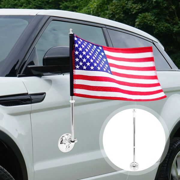 Acessórios suporte para mastro de bandeira, suporte para janela de carro, ventosa, mini suporte para base de veículo, suporte de mesa para bandeiras, clipe de suporte para caminhão