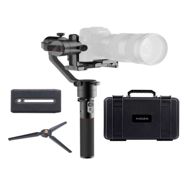 Estabilizador de cardan de 3 eixos MOZA AirCross para câmeras DSLR e sem espelho - Suporta até 18 kg, design leve e portátil para fotos cinematográficas suaves