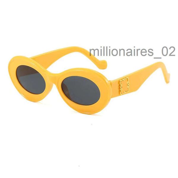 Designer Lowee Loweve Óculos de Sol Ciclo Luxo Moda Esportes Polarize Sunglass Mens Mulher Beisebol Dirigindo Festival de Viagem Amarelo Redondo Óculos de Sol