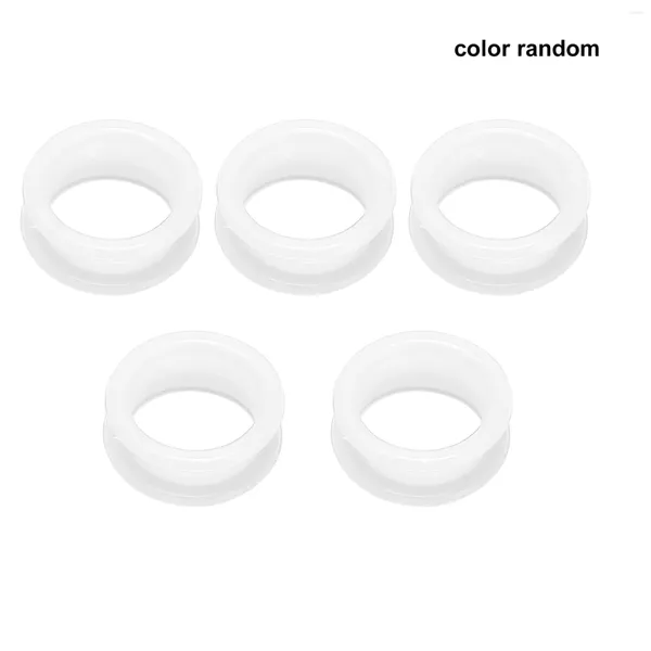 Decoração de festa 50pcs anéis de dedo de silicone para qualquer tesoura inserções ferramentas de estilo de corte acessórios cores misturadas