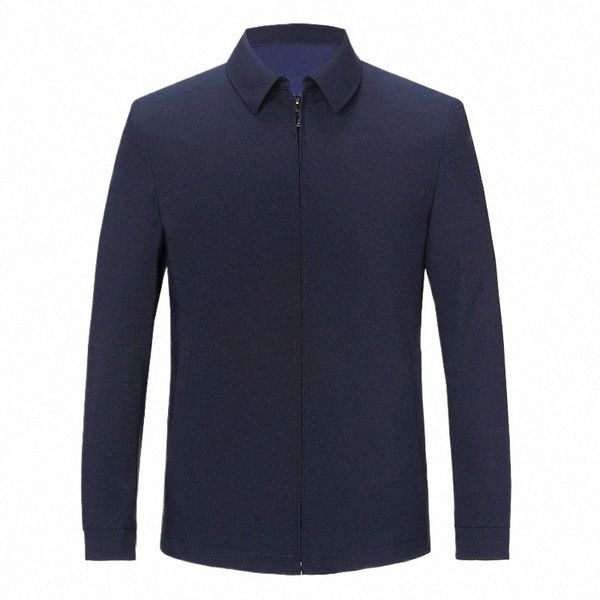 Primavera nova solta cor sólida blazers para homens fino casual busin jaqueta masculina de meia-idade jaqueta social masculino escritório dr casaco b7nR #
