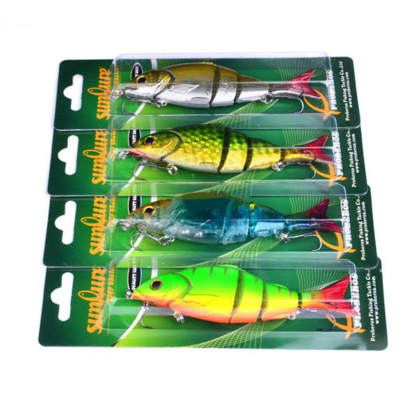 4 Farben 128 cm 22 g Multi-Joint-Bass-Kunststoff-Angelköder Swimbait Sink Hooks Tackle hochwertige Angelköder7017247