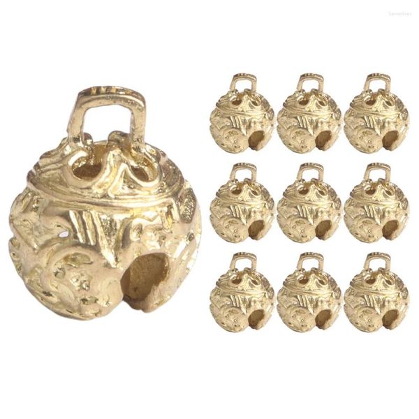 Partyversorgungen 10pcs Vintage Bells für Handwerk Mini Hängende Weihnachtsdekoration Wind Chime
