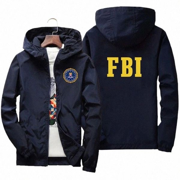 giacca atmosferica di fascia alta per uomo e donna primavera e autunno 2023 giacca antivento e antipioggia stampata FBI sportiva hip-hop a1KU #