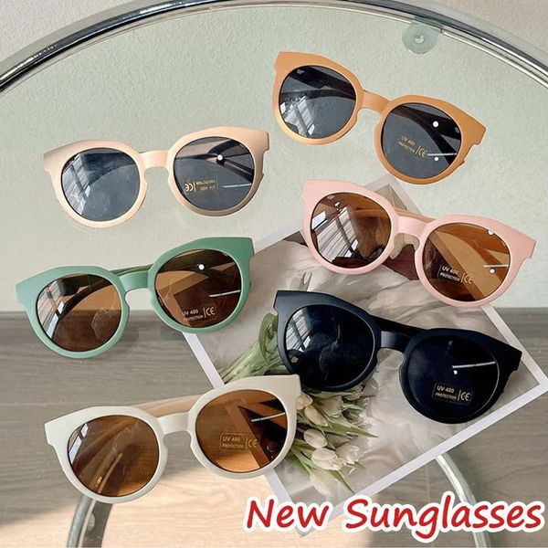 Модные детские солнцезащитные очки классические круглые кадры детские солнце