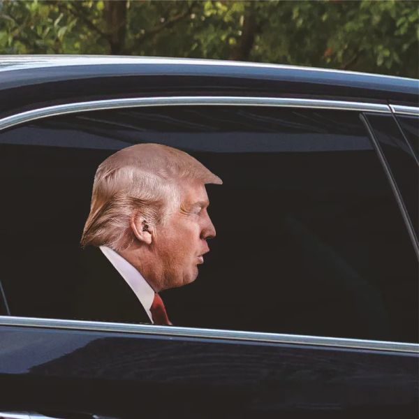 25X32 cm Trump 2024 Adesivo per auto Banner Bandiere Articoli per feste Elezioni presidenziali americane Adesivi per finestre per auto in PVC 11 LL