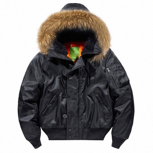 Polsterung Männlich Winter Bomber Mantel Schwere Jacken Mit Kapuze Gepolsterte Streetwear Pelz Kragen Günstige Kurze Parka Y2K 2023 Y95v #