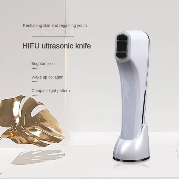 Hifu Ultra Life Knife Косметический инструмент Укрепляющий V-образный электрический импульсный косметический инструмент для лица Термагическое омоложение кожи Высокофокусированный энергетический индукционный инструмент