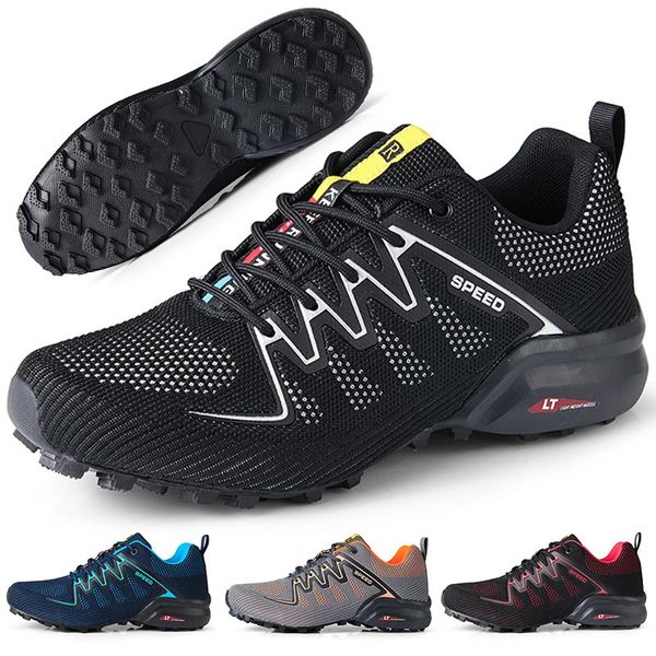 Sapatos de caminhada masculino verão malha respirável sapatos de caminhada ao ar livre floresta cross-country sapatos de ciclismo de montanha sapatos esportivos 240313
