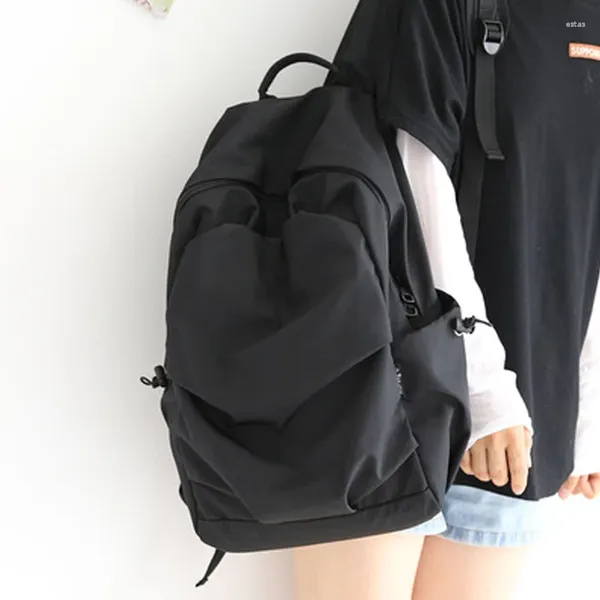 Rucksack Große Kapazität Oxford Reine Farbe Casual Frauen Laptop Rucksäcke College Schule Student Buch Taschen Reisen Jungen Mädchen Im Freien