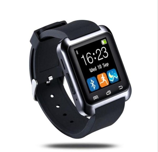 nuovo arrivo bluetooth smartwatch u80 orologio intelligente orologio da polso orologi per samsung s4 s5 nota 2 nota 3 htc telefono Android smartphone2238663