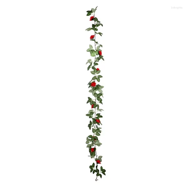 Dekorative Blumen – künstliche Rosenrankenpflanzen, künstliche Blumen zum Aufhängen, Efeu, Zuhause, El, Büro, Hochzeit, Party, Garten, Bogendekoration