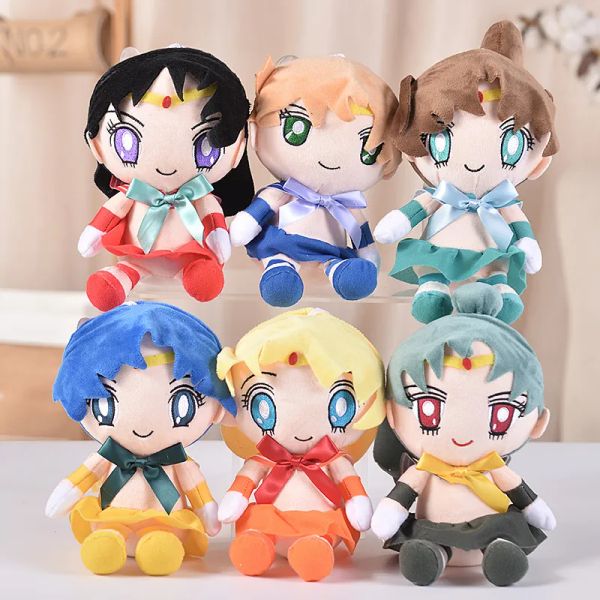 Plush Toys Anime Belas meninas soldados marinheiros Estátuas da lua pingentes pendurados ornamentos infantis brincar infantil presentes de pelúcia de pelúcia