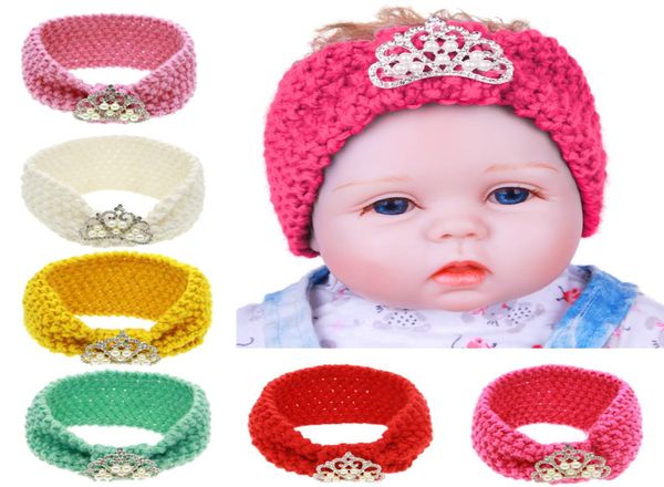 Baby-Stirnbänder, Säuglingswollgarn, gehäkelt, warmes Strick-Stirnband, Tiara, Mädchen-Winter-Ohrwärmer, Kinder-Kopfbedeckung, Haarschmuck 5941573