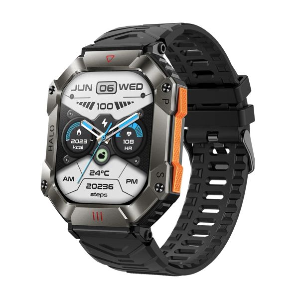 Pulseiras para Samsung Galaxy Z Fold5 S23 Ultra S23 Sports Smart Watch 2,0 polegadas Frequência cardíaca saudável Oxigênio no sangue Bússola Exercício Smartwatch