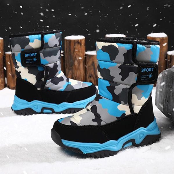 Fitnessschuhe Kinder Schneeschuhe Leichte warme rutschfeste Winter-Kleinkind-Outdoor-Schuhe zum Skifahren