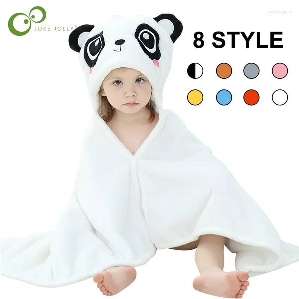 Cobertores 70x100 flanela cobertor com capuz para todas as estações Animal fofo crianças criança solar toalha de banho de pijamas quente ddj