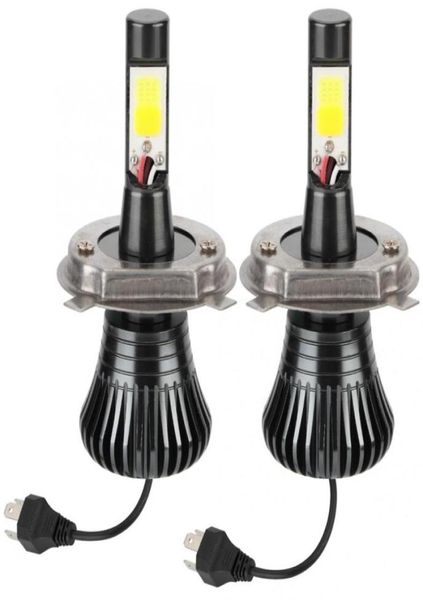 2 pcs 8000lm super luminosi a led auto con conversione di conversione bulbi lampada per H4 6500k 12v24v Accessori automatici in alluminio veicolo in alluminio5276289