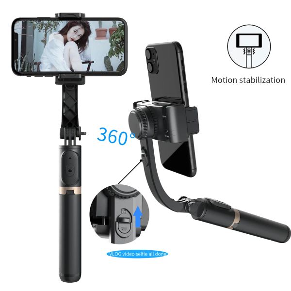 Giunti cardanici palmare Gimbal Smartphone Bluetooth Selfie Stick Supporto per telefono Stabilizzatore portatile Treppiede Gimbal pieghevole per iPhone Xiaomi Gimble