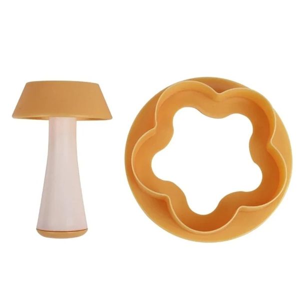 2024 Kunststoff Gebäck Tamper Tart Shell Formen Kuchen Cutter Blume/Rund Teig Cookie Cutter Set Cupcake Muffin Form