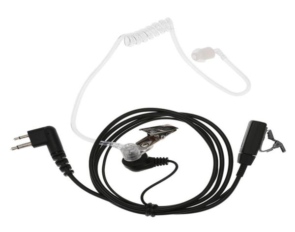 Cuffie auricolare con tubo acustico nascosto a 2 pin con microfono PTT per Motorola radio bidirezionale Walkie Talkie M Plug7128999