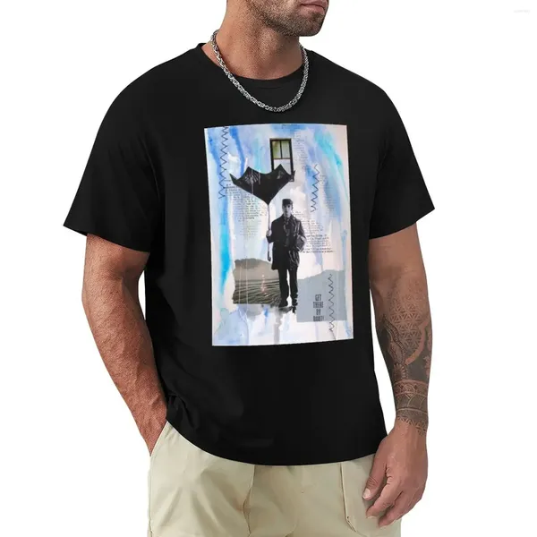 Erkek Polos Steamboat Fatura Kolaj Buster Keaton T-Shirt Kawaii Giysileri Erkek Hayvan Baskı Tişörtü Erkekler Grafik Tees Funnys Giyim