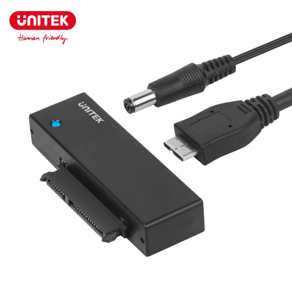 Hubs Unitek USB 3.0 Festplattenadapter USB auf SATA III Externes Kit-Kabel für 2,5 Zoll 3,5 Zoll HDD SSD Festplatte Disk Optisches Laufwerk