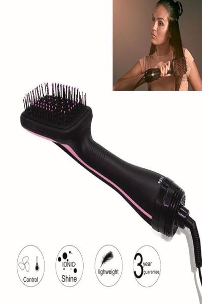 1 pc profissional 2in1 lonising paddle escova secador de cabelo feminino salão de beleza acessórios ferramenta promoção sh1907278971840
