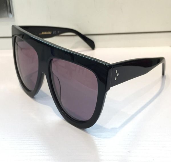 Роскошные 41026 Винтажные солнцезащитные очки Одри Модные женские дизайнерские большие оправы с откидным верхом Негабаритные солнцезащитные очки с леопардовым принтом для ПК M5817192